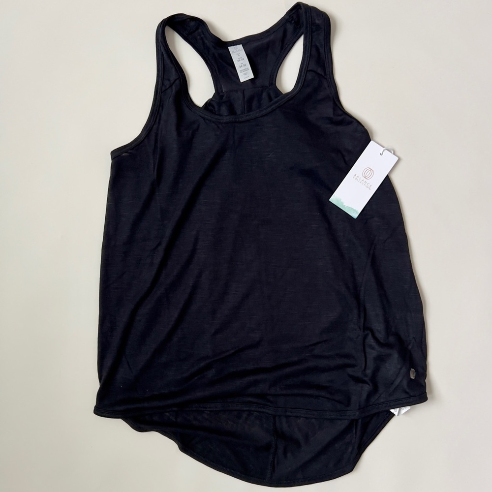 Women's balance collection Black Tank Top